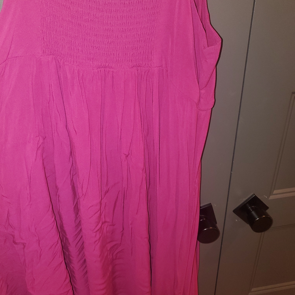 Torrid Pink Button-Front Dress - Picture 4 of 4